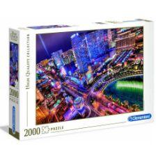 Εικόνα της Clementoni - Puzzle High Quality Collection Las Vegas Τη Νύχτα 2000pcs 1220-32555