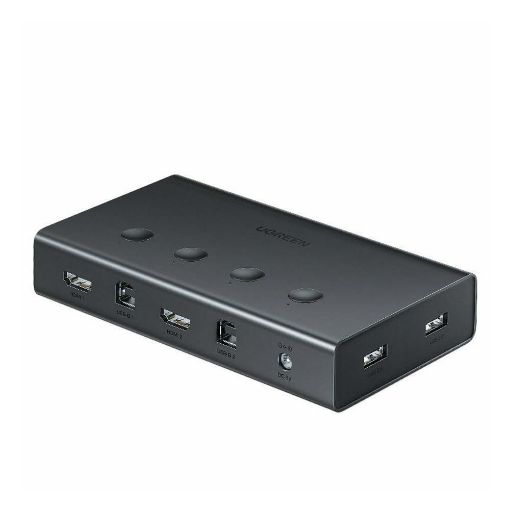 Εικόνα της Ugreen CM200 KVM Switch Box HDMI/USB 2-Port Black 50744