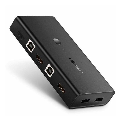 Εικόνα της Ugreen CM200 KVM Switch Box HDMI/USB 2-Port Black 50744