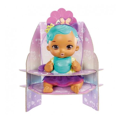 Εικόνα της Mattel - My Garden Baby Feed & Change Γλυκό Μωράκι Γατάκι με Γαλάζια Μαλλιά HHL22