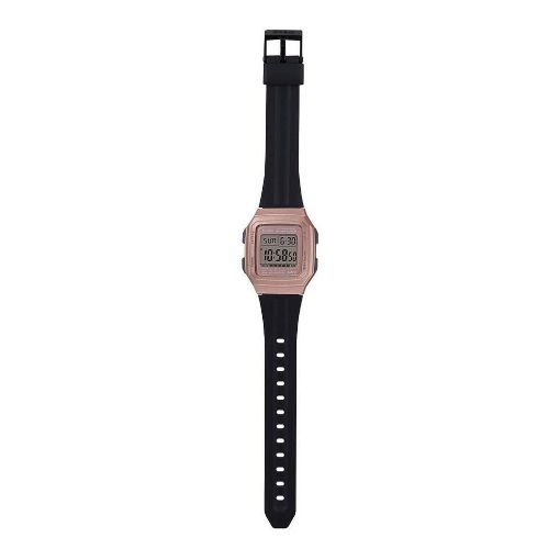 Εικόνα της Ψηφιακό Ρολόι Casio Collection Pink Gold/Black F-201WAM-5AVE