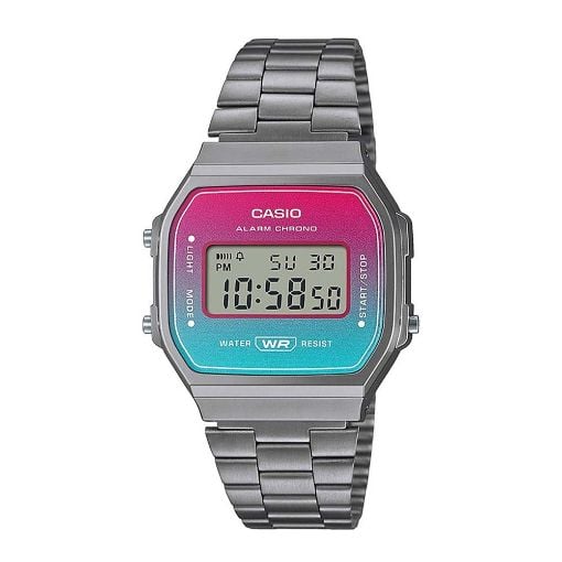 Εικόνα της Ψηφιακό Ρολόι Casio Vintage Silver/Multicolor A168WERB-2AEF