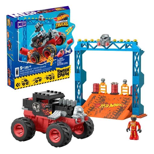 Εικόνα της Mega Bloks - Hot Wheels Smash & Crash Bone Shaker HKF87