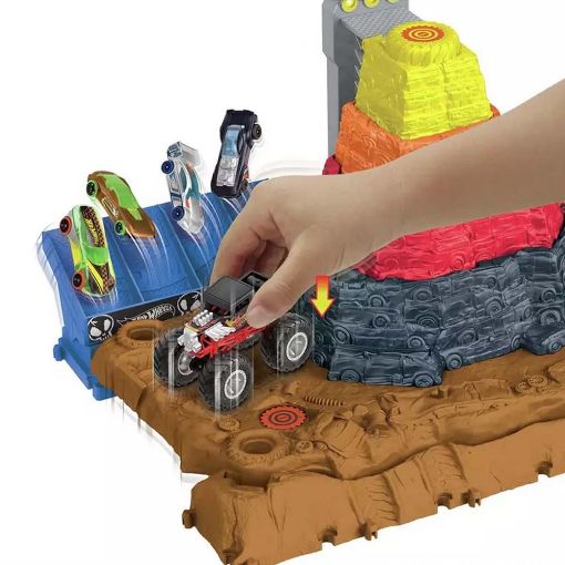 Εικόνα της Mattel Hot Wheels - Monster Trucks Arena Smashers Bone Shaker Ultimate Crush Yard Playset HNB96