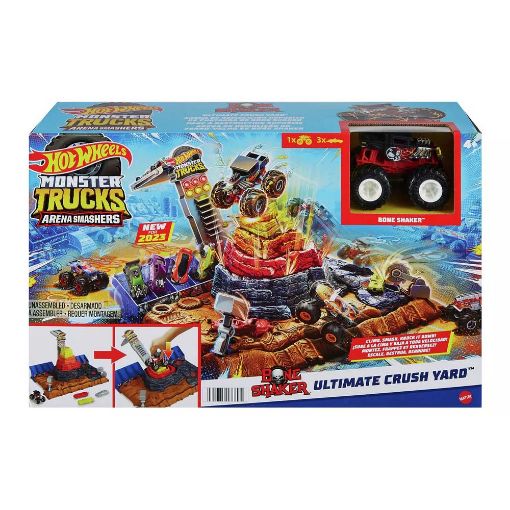 Εικόνα της Mattel Hot Wheels - Monster Trucks Arena Smashers Bone Shaker Ultimate Crush Yard Playset HNB96