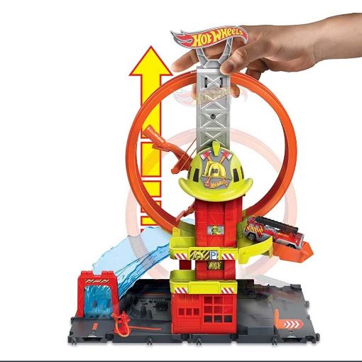 Εικόνα της Mattel Hot Wheels - City Πίστα Πυροσβεστικός Σταθμός HKX41