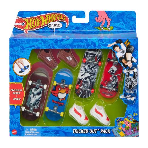 Εικόνα της Mattel Hot Wheels - Tony Hawk Skate & Παπούτσια Tricked Out Pack HNG72