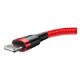 Εικόνα της Καλώδιο Baseus Cafule USB to Lightning 0.5m Red/Black CALKLF-A09