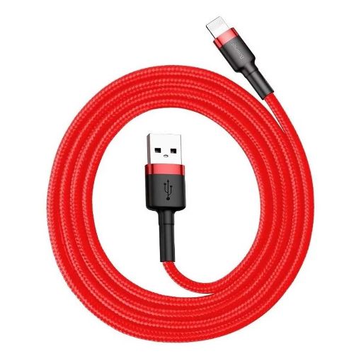 Εικόνα της Καλώδιο Baseus Cafule USB to Lightning 0.5m Red/Black CALKLF-A09