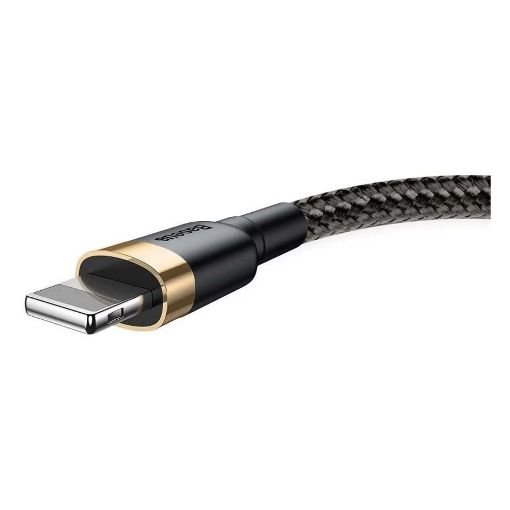 Εικόνα της Καλώδιο Baseus Cafule USB to Lightning 1m Black/Gold CALKLF-BV1