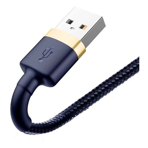 Εικόνα της Καλώδιο Baseus Cafule USB to Lightning 1m Blue/Gold CALKLF-BV3