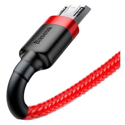 Εικόνα της Καλώδιο Baseus Cafule USB 2.0 to micro USB Black/Red 2m CAMKLF-C09