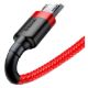 Εικόνα της Καλώδιο Baseus Cafule USB 2.0 to micro USB Black/Red 2m CAMKLF-C09