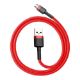 Εικόνα της Καλώδιο Baseus Cafule USB 2.0 to micro USB Black/Red 2m CAMKLF-C09