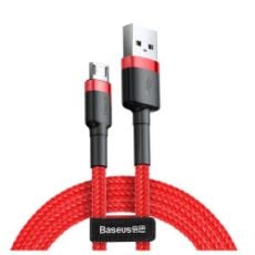 Εικόνα της Καλώδιο Baseus Cafule USB 2.0 to micro USB Black/Red 2m CAMKLF-C09