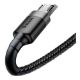 Εικόνα της Καλώδιο Baseus Cafule USB 2.0 to micro USB Black/Gray 2m CAMKLF-CG1