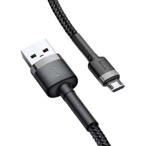 Εικόνα της Καλώδιο Baseus Cafule USB 2.0 to micro USB Black/Gray 2m CAMKLF-CG1