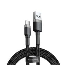 Εικόνα της Καλώδιο Baseus Cafule USB 2.0 to USB-C 0.5m Black/Grey CATKLF-AG1