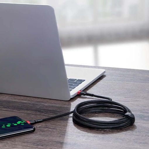 Εικόνα της Καλώδιο Baseus Cafule USB-C to USB-C 2m Black/Red CATKLF-AL91