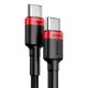 Εικόνα της Καλώδιο Baseus Cafule USB-C to USB-C 2m Black/Red CATKLF-AL91
