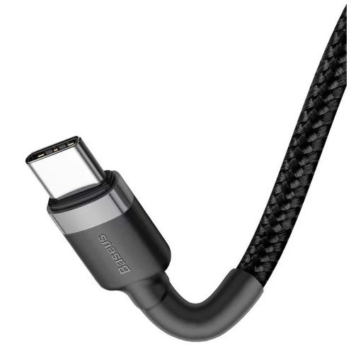 Εικόνα της Καλώδιο Baseus Cafule USB-C to USB-C 1m Black/Grey CATKLF-GG1