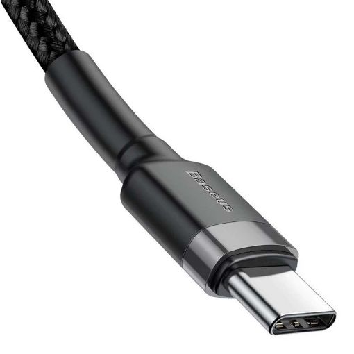 Εικόνα της Καλώδιο Baseus Cafule USB-C to USB-C 1m Black/Grey CATKLF-GG1