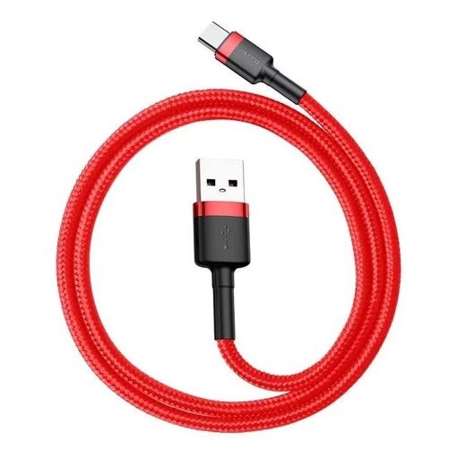 Εικόνα της Καλώδιο Baseus Cafule USB 2.0 to USB-C 3m Red CATKLF-U09