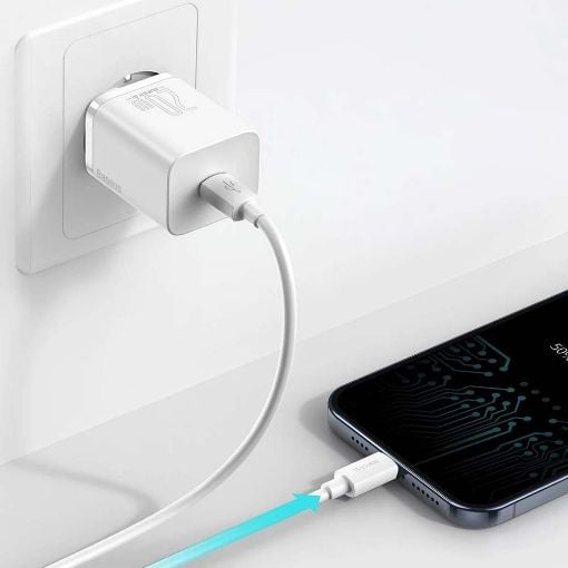 Εικόνα της Φορτιστής Baseus Super Si USB-C 20W White CCSUP-B02