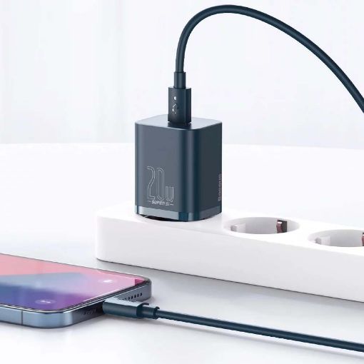 Εικόνα της Φορτιστής Baseus Super Si USB-C 20W Blue CCSUP-B03