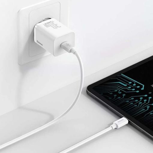 Εικόνα της Φορτιστής Baseus Super Si USB-C 30W White CCSUP-J02