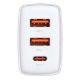Εικόνα της Φορτιστής Baseus Compact Dual USB-A & USB-C QC3.0 PD 30W White CCXJ-E02