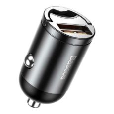 Εικόνα της Baseus Tiny Star Mini Car Charger USB 30W Black/Grey VCHX-A0G