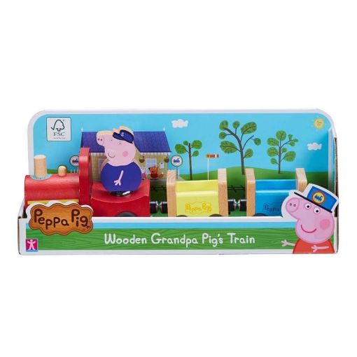 Εικόνα της Giochi Preziosi - Peppa Pig Το Ξύλινο Τρένο του Παππού Γουρουνάκι PPC65000
