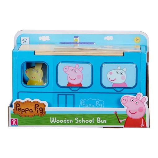 Εικόνα της Giochi Preziosi - Peppa Pig Σχολικό Λεωφορείο με Σχήματα PPC74000