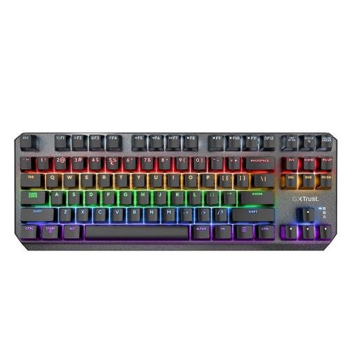 Εικόνα της Πληκτρολόγιο Trust GXT 834 TKL Callaz Outemu Red Linear Switches Black (US) 24404