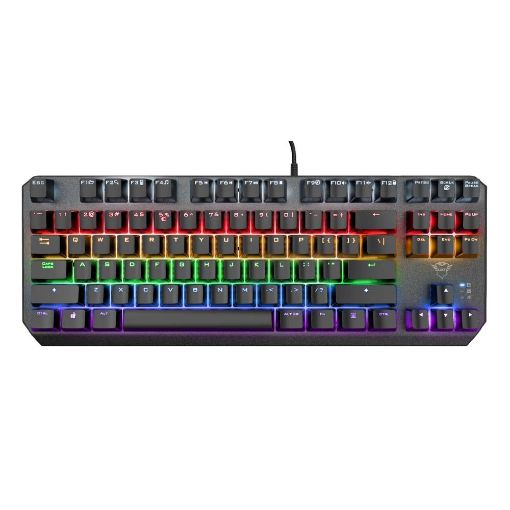 Εικόνα της Πληκτρολόγιο Trust GXT 834 TKL Callaz Outemu Red Linear Switches Black (US) 24404