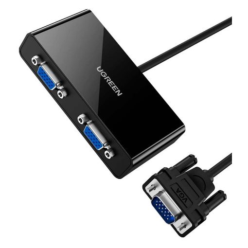 Εικόνα της Ugreen Video Splitter VGA Male to 2x Female VGA Black 20918