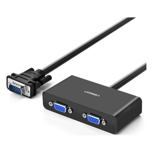 Εικόνα της Ugreen Video Splitter VGA Male to 2x Female VGA Black 20918