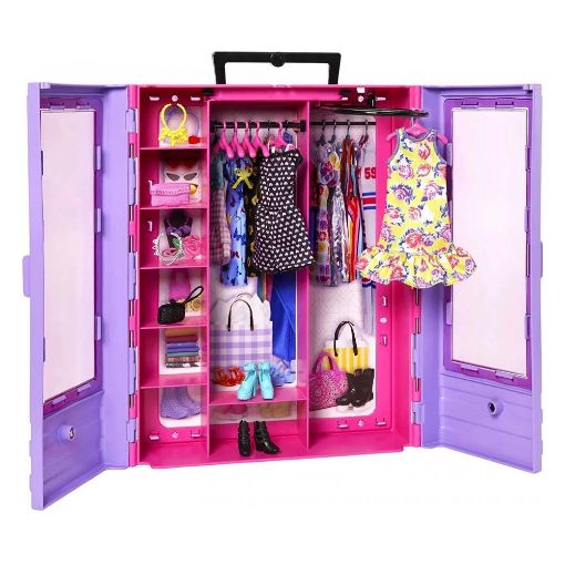 Εικόνα της Barbie - Σετ η Ντουλάπα της Barbie με Κούκλα HJL66