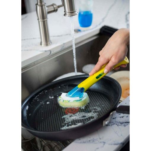 Εικόνα της Scrub Daddy - Dish Daddy Βούρτσα Πιάτων με Επαναγεμιζόμενη Λαβή Blue