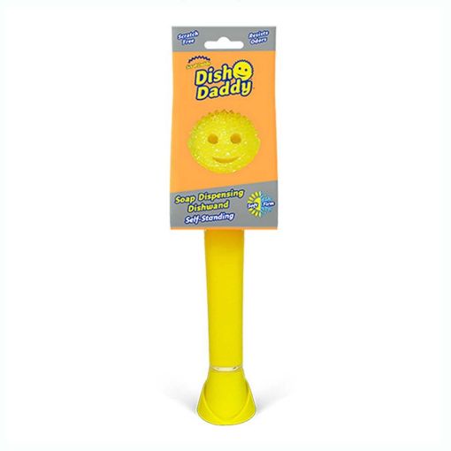 Εικόνα της Scrub Daddy - Dish Daddy Βούρτσα Πιάτων με Επαναγεμιζόμενη Λαβή Yellow