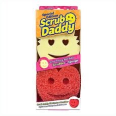 Εικόνα της Scrub Daddy & Scrub Mommy Heart Shapes Σφουγγάρια Yellow/Red Twin Pack