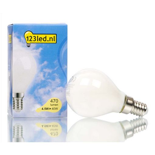 Εικόνα της Λάμπα LED 123LED E14 Mat Filament Dimmable 2700K 470ml 4.5W Warm White