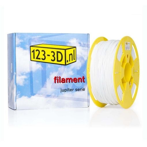 Εικόνα της 123-3D Jupiter PLA Filament 1.75mm Spool of 1Kg Snow White