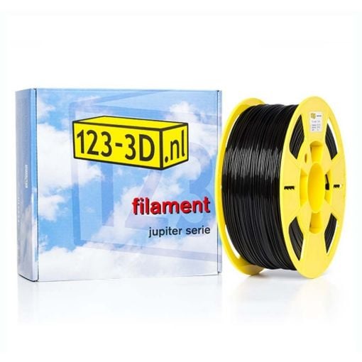 Εικόνα της 123-3D Jupiter PLA Filament 1.75mm Spool of 1Kg Black