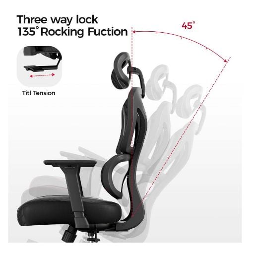 Εικόνα της Gaming Chair Eureka Ergonomic Norn Black/Grey ERK-GC06-GY
