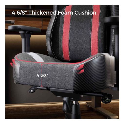 Εικόνα της Gaming Chair Eureka Ergonomic Python II Black/White/Red ERK-GC08-R