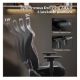 Εικόνα της Gaming Chair Eureka Ergonomic Python II Black/White/Red ERK-GC08-R