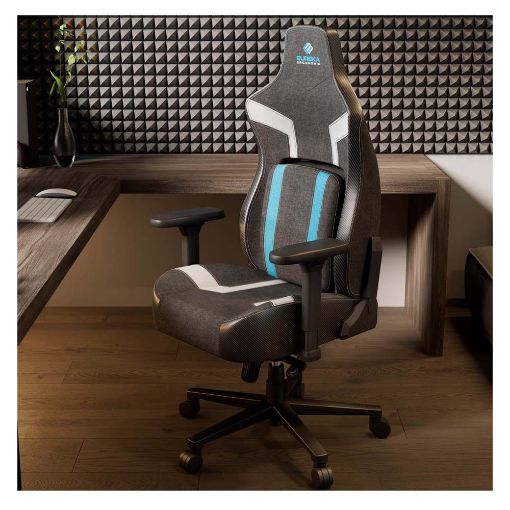 Εικόνα της Gaming Chair Eureka Ergonomic Python II Black/White/Blue ERK-GC08-BU