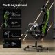 Εικόνα της Gaming Chair Eureka Ergonomic Typhon Hybrid Black/Green ERK-GC05-G